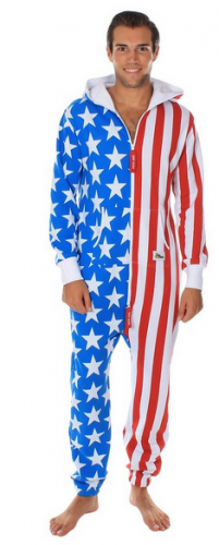American Flag Jumpsuit - Comfy USA Clothing Item by Tipsy Elves