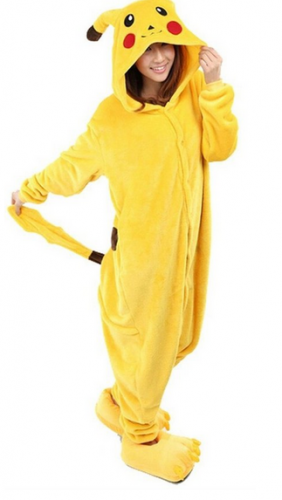 WOWcosplay Pikachu Onesie Kigurumi Pajamas Unisex Adult Cosplay Costume Animal